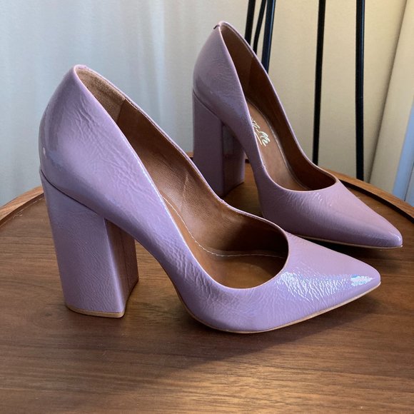 L'intervalle Lavender Naplack Pumps - Picture 1 of 6